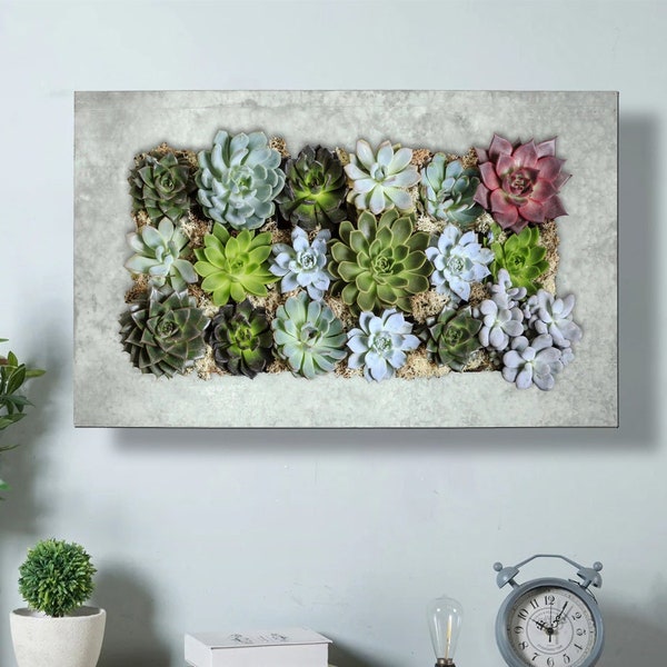 Living Wall Galvanized Steel/Zinc Succulent Planter - Wall Mount Garden Pocket Planter - Aged Silver - Fast Free Shipping!