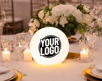Customized Glow Light Orb - Event/Retail Brand Logo/Trade Show Display Glowing Sphere - Color Changing - Indoor/Outdoor Ball with Remote