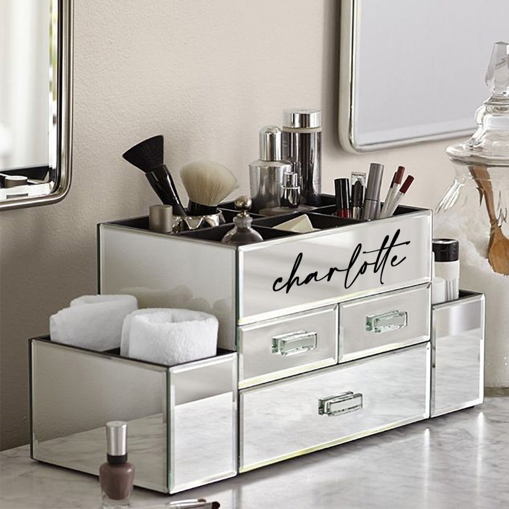 Makeup drawer with mirror discount