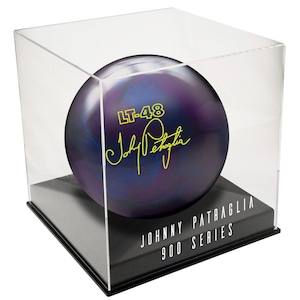 Personalized Handmade Acrylic Bowling/Basketball/Soccer Ball Display Case - UV Protecting Memorabilia Storage Box - Fast Free Shipping!