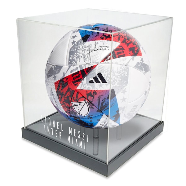 Personalized Handmade Acrylic Soccer/Volleyball/Bowling Ball Display Case - UV Protecting Memorabilia Clear Storage Box - Fast Free Shipping