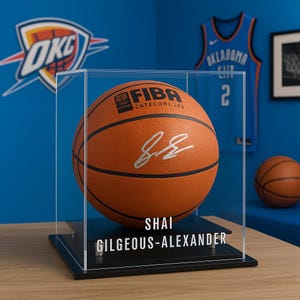 Custom Acrylic Sports Ball Display Case: UV Protection for Basketball, Soccer - Perfect for Memorabilia & Autographs - Fast Free Shipping!