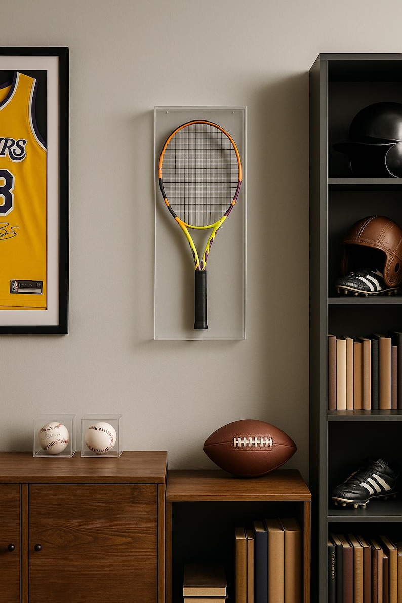 Display Racket Custom Personalizable Luxe Acrylic Tennis Racket Display Case | Uv ...