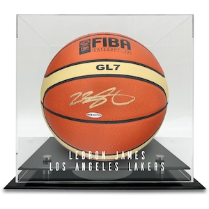 Gepersonaliseerde handgemaakte acryl vitrine voor basketbal/voetbal - UV-beschermende opbergdoos voor memorabilia - Snelle gratis verzending!
