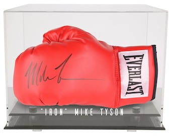 Personalized Handmade Acrylic Boxing Glove/Baseball Glove/Hat Display Case - UV Protecting Memorabilia Storage Box - Wall or Table Mount