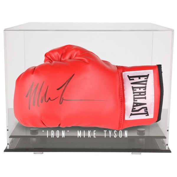 Personalized Handmade Acrylic Boxing Glove/Baseball Glove/Hat Display Case - UV Protecting Memorabilia Storage Box - Wall or Table Mount