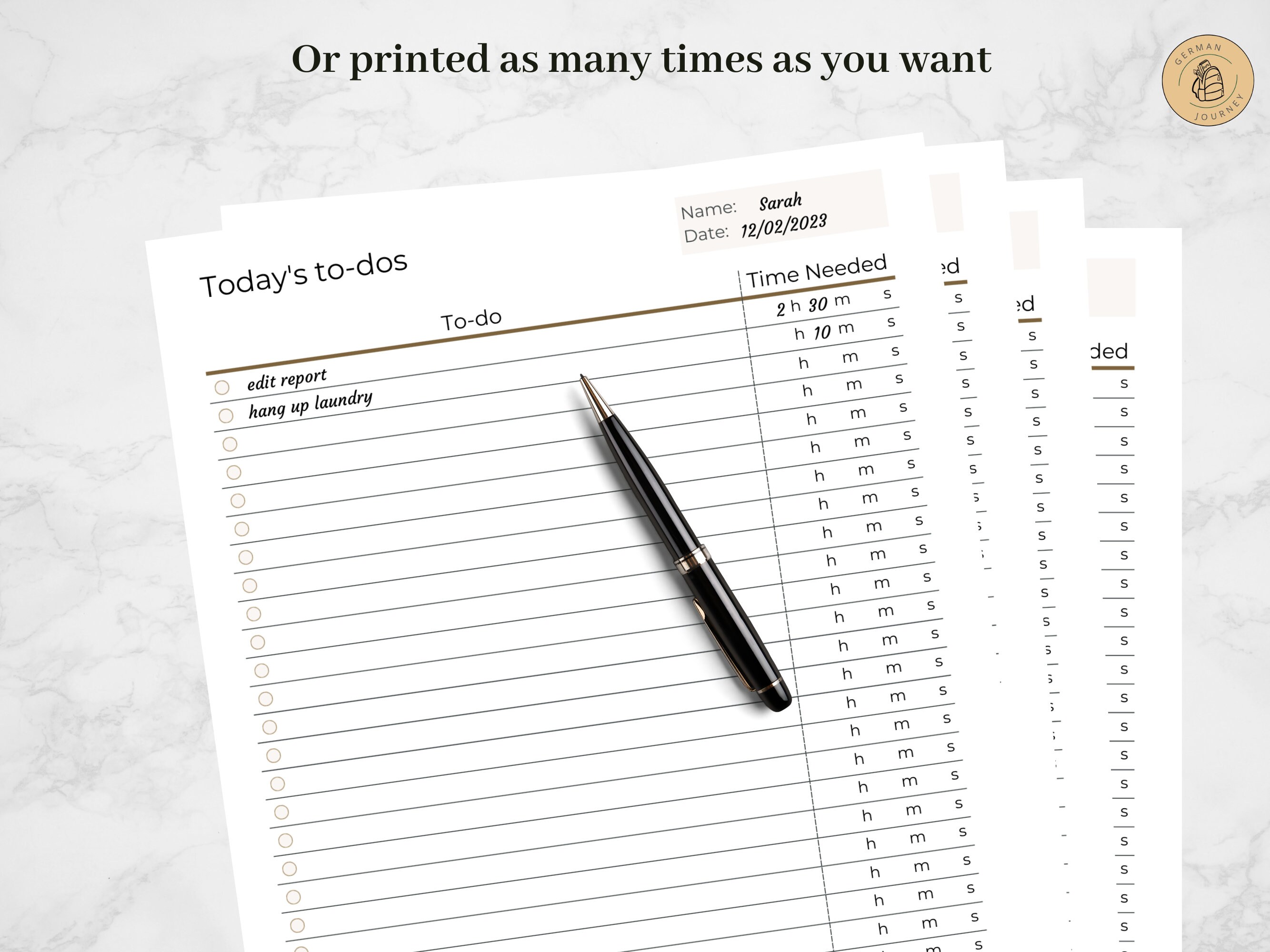 Daily Routine Optimizer Printable & Digital Daily To-do List Planner | To-do List Template ...