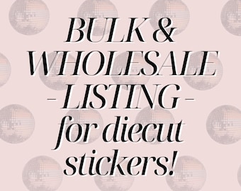 Pegatinas troqueladas al por mayor: Calcomanías de vinilo personalizadas, holográficas o transparentes, de 2 a 3 pulgadas.