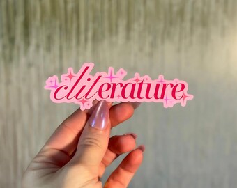 Pegatina de literatura infantil: Calcomanía de vinilo de BookTok con romance picante