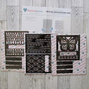 Diamond Press Nesting Background dies