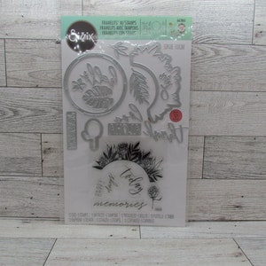 Sizzix Detail Tropics Framelits met clear stamp en stansset
