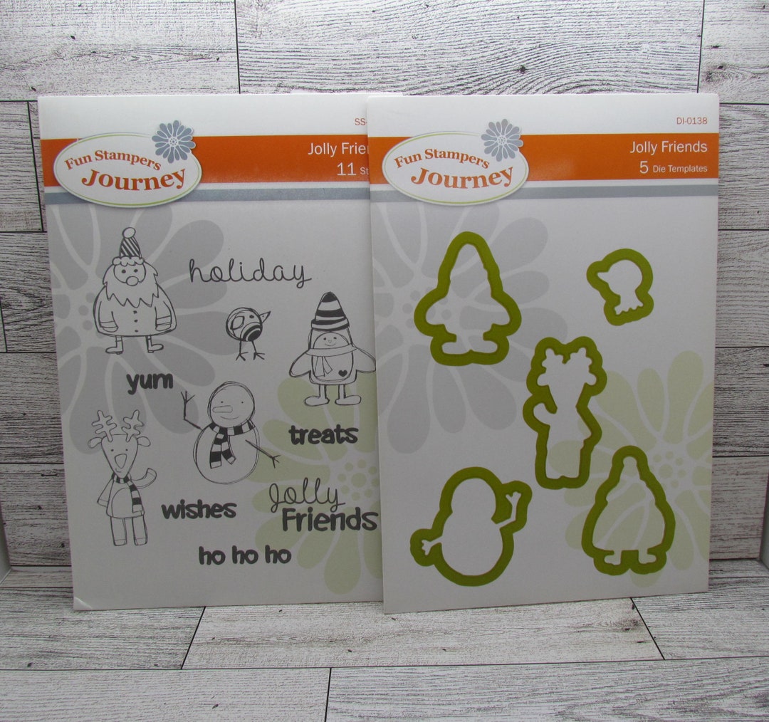 Fun Stampers Journey Jolly Friend Stamp and Die Bundle Etsy