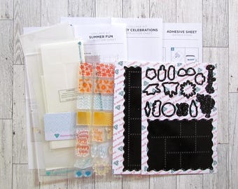 Diamond Press Lucky Celebrations Summer version stamps, Dies & Stencil set