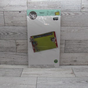 Sizzix Geschenkkartenhalter, Happy Holidays Thinlit Dies