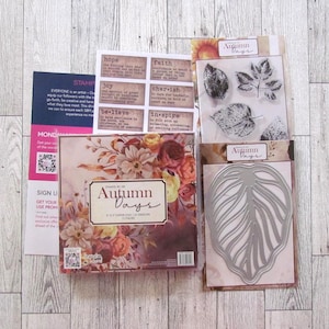Kit para fazer cartões Stamps by Me Fallen Leaves