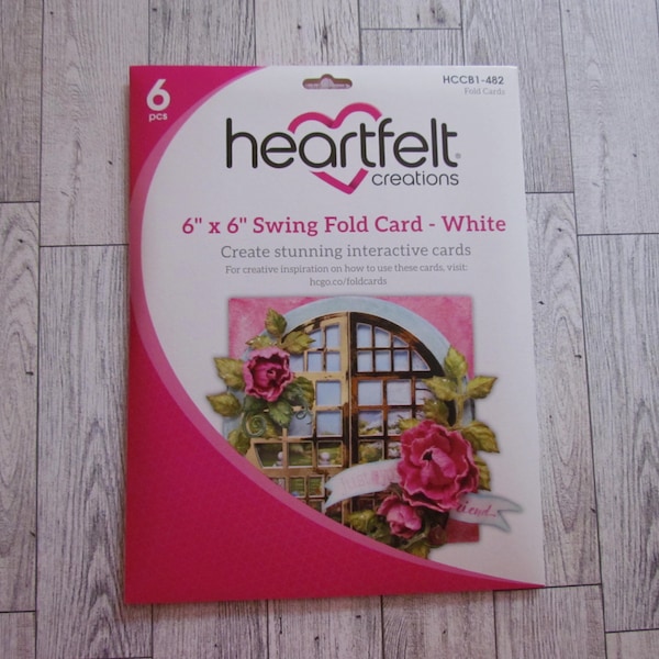 Heartfelt Creations 6" x 6" Swing Fold Card - White