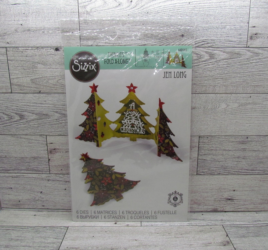 Sizzix Christmas Tree Fold-a-long Card Die Set - Etsy