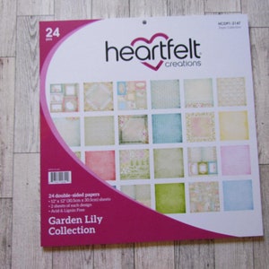 Heartfelt Creations Gartenlilien-Papierblock