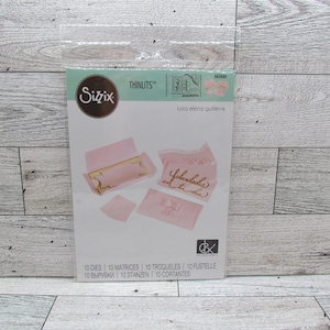 Sizzix Nameplate Thinlit Dies
