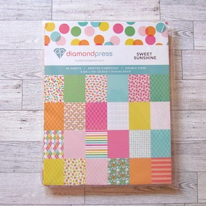 Papier cartonné recto-verso Diamond Press Sweet Sunshine 8,5 x 11 po.