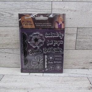 Crafter's Companion Blooming Sentiments Stempel