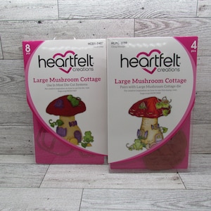 Set d'estampes et de matrices Heartfelt Creations Grande maison champignon champignon