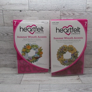 Set d'estampes et de matrices « Couronne d'été » Heartfelt Creations