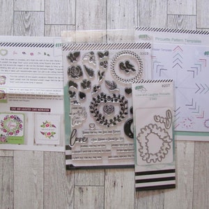 Modèles LDRS Pirouette Love Pattern Builder, tampon et matrice Amour et rire