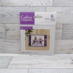 Conjunto de carimbos e moldes Crafter's Companion Creepy Crawly House