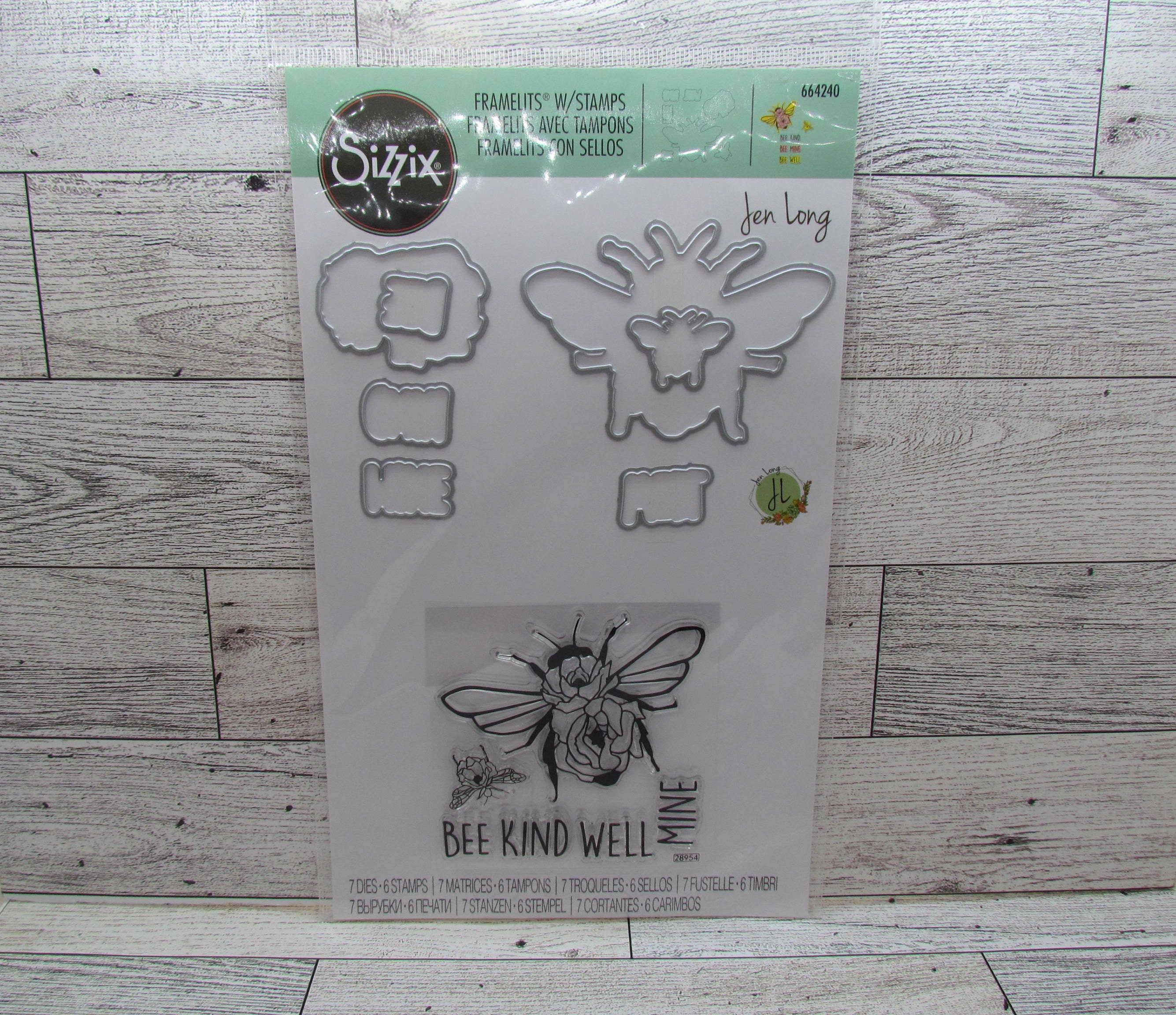 Amazon.com: Sizzix SBarnard Framelits Die/Stamp Get Well SB