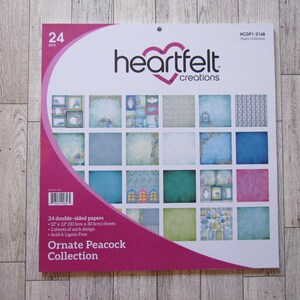 Heartfelt Creations Ornate Peacock Sammlung Papierblock