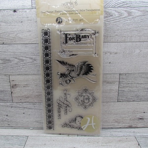Juego de sellos transparentes Hampton Art Graphic 45 For Baby