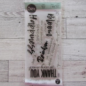 Timbri trasparenti Sizzix Sunnyside Sentiments #1