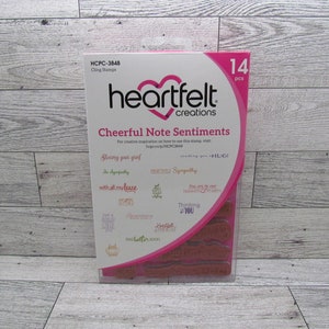 Heartfelt Creations, note joyeuse, sentiments