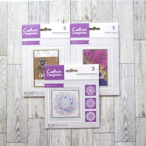 Conjunto de carimbo e estêncil em pó de pérola Crafter's Companion