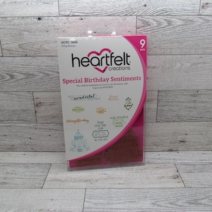 Sellos especiales de cumpleaños de Heartfelt Creations