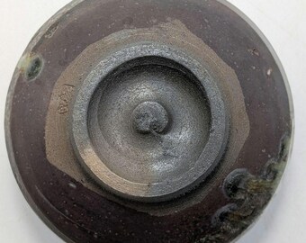 市野勝助 丹波焼 抹茶茶碗 – 素朴な丹波立杭茶わん サイン入り木箱付き