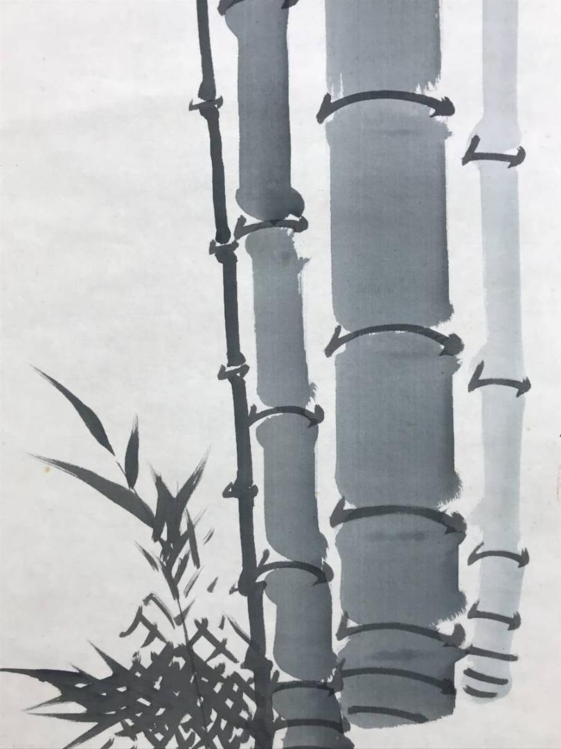中島白宗作 竹図 水墨画 掛軸 銘木箱入り 183×59cm - Etsy 日本