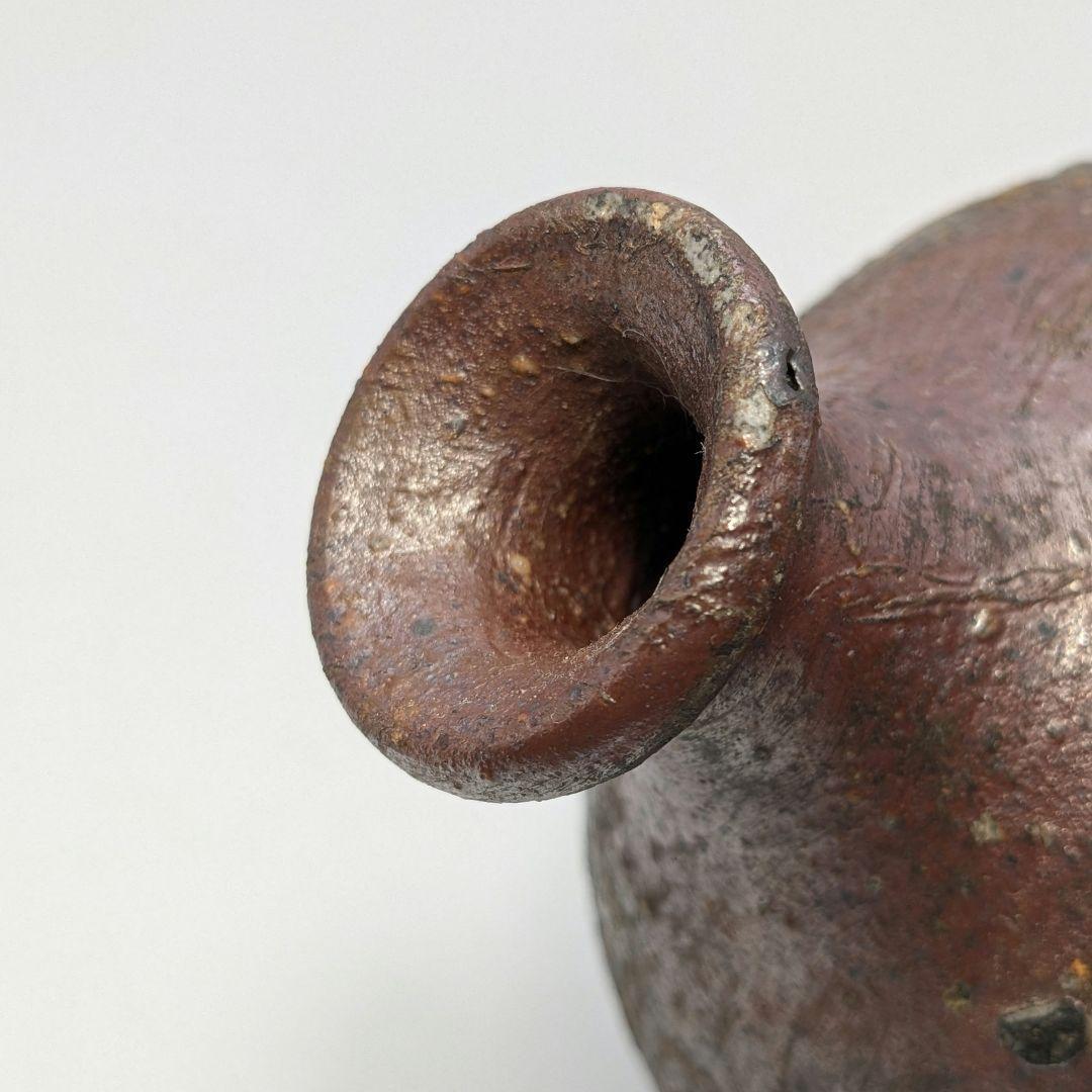 備前焼徳利酒瓶 – 素朴な日本の陶器の花瓶、生け花用一輪挿し - Etsy 日本