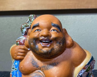 日本の古い九谷焼の幸運の神 福禄寿の置物 - Etsy 日本
