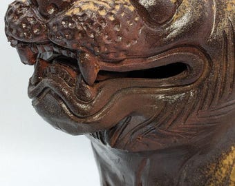Bizen Ware Tiger by Eishu Yoshinobu – Powerful Ceramic Figurine