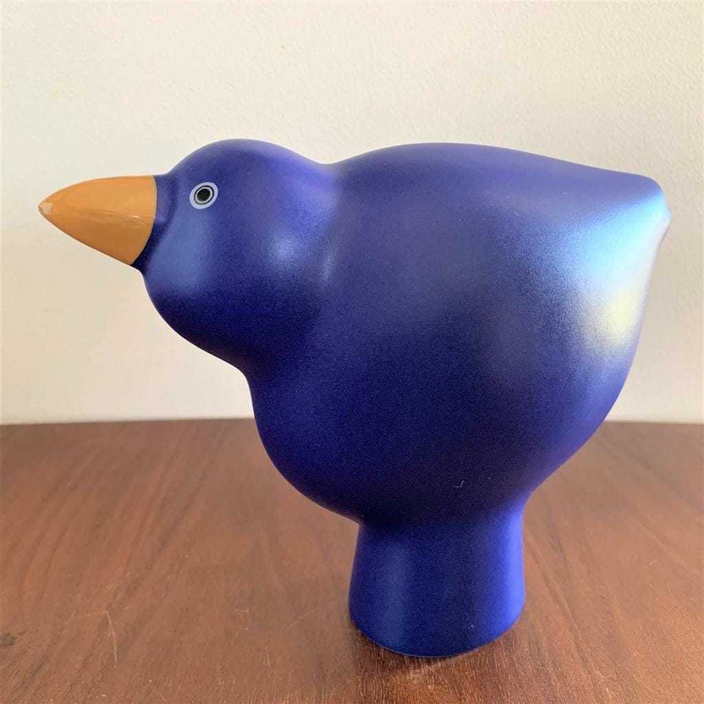 アラビア フィンランド PARVI Lisa Timo 陶器製鳥 ハワード・スミス作