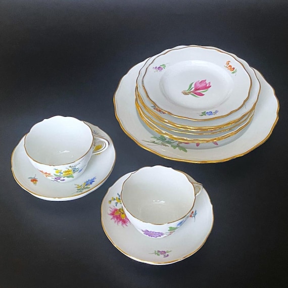 & Meissen 高級皿セット マイセン 食器セット ティーデジュネセット