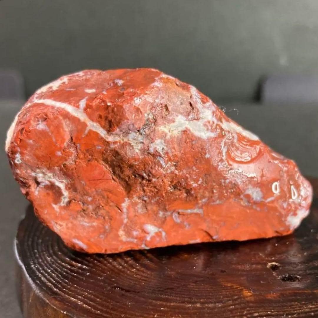 Japanese Red Jasper Viewing Stone – Natural Hekigyoku Jasper With