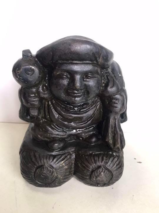ブロンズ大黒天像 – 富と繁栄を祈願する日本の七福神置物、風水開運
