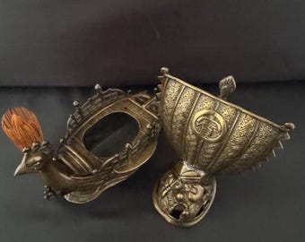 Phoenix Treasure Ship Incense Burner – Brass Feng Shui Koro