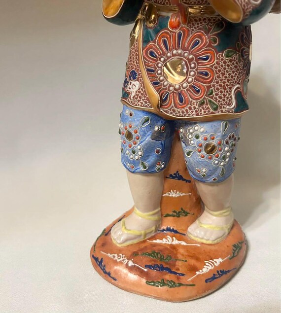 九谷焼Kutani Ware Ceramic Figurine 九谷焼Kutani Ware Ceramic Figurine