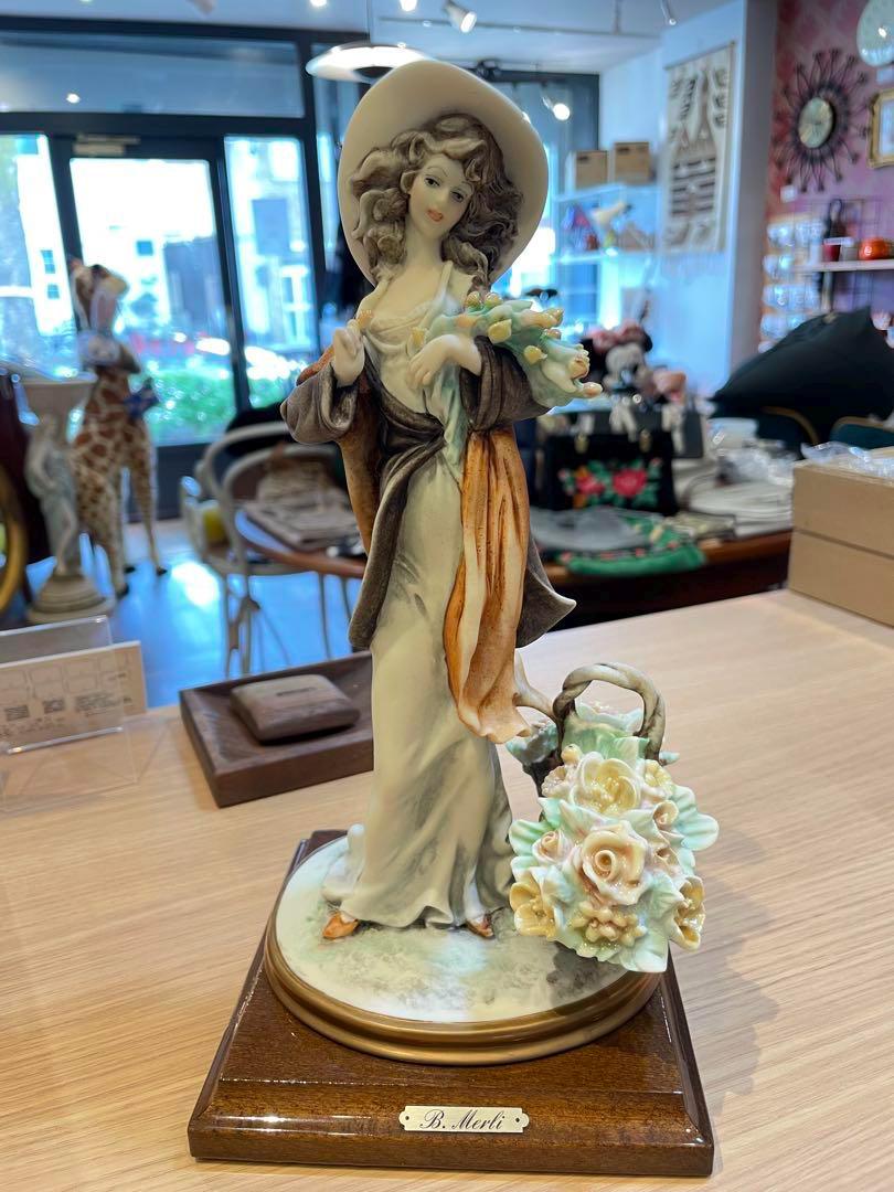 Capodimonte Florence Figurine by Bruno Merli – Elegant Lady With