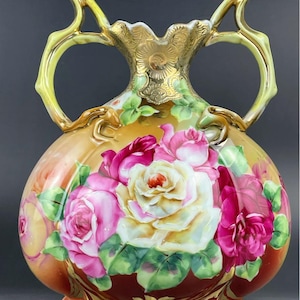 Antique nippon vase - Etsy 日本