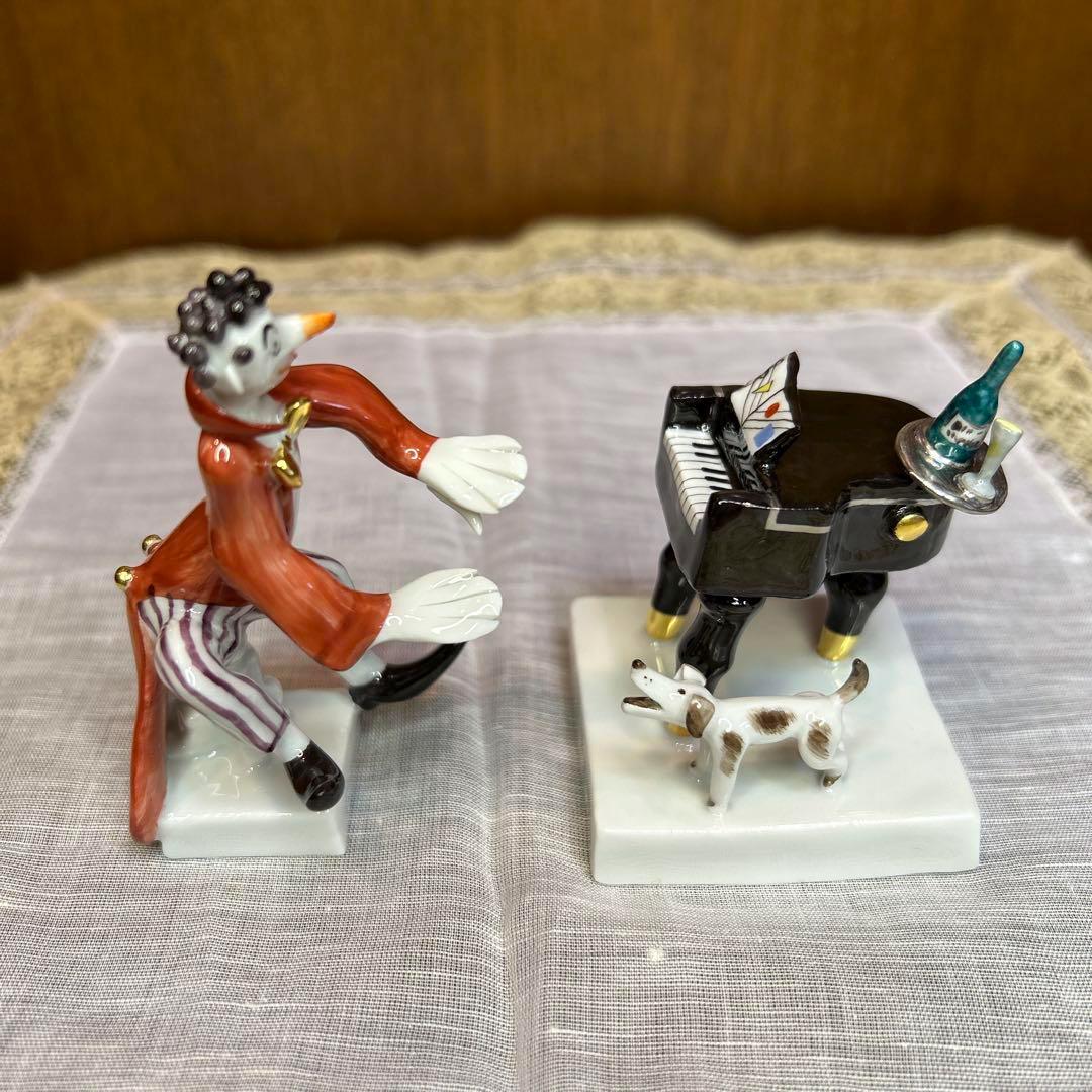 Meissen Music Clown Pianist & Piano Set - Peter Strang Handcrafted